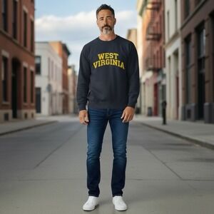 West‎ Virginia Spellout Crewneck Sweatshirt Jerzees XL